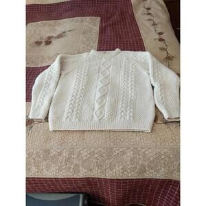 Trefriw Wollen Mills Ltd Handknitted In Wales Wool Fisherman's Sweater